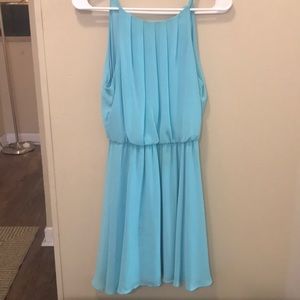 Blue cocktail dress
